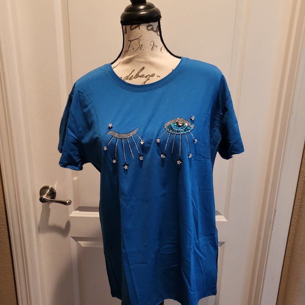 In2You Brand Navy Blue Top